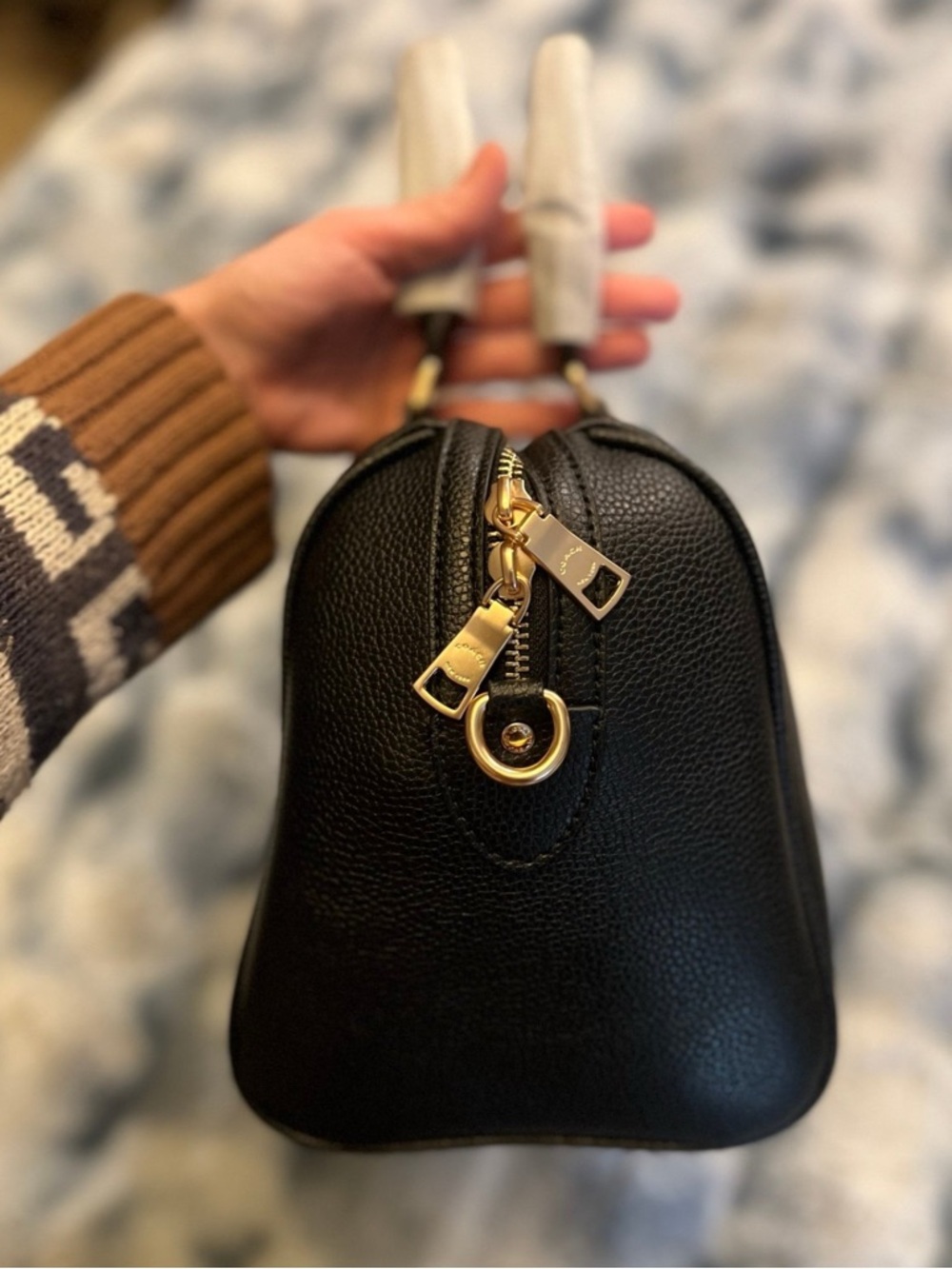 NWOT Coach Rowan Medium Satchel Bag Black CV960 (Retail $398) - Picture 4 of 7